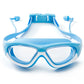 White Bordered Blue Anti-Fog UV Protection Leakproof Design Swim Goggles for Kids,4Years - 10Years - Little Surprise Box
