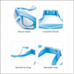 White Bordered Blue Anti-Fog UV Protection Leakproof Design Swim Goggles for Kids,4Years - 10Years - Little Surprise Box