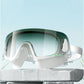 White with Green Ombre shaded Anti-Fog UV Protection Leakproof design Swim Goggles for Adults - Little Surprise Box
