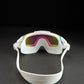White with Multi Full Glass panel styled Anti-Fog UV Protection Leakproof design Swim Goggles for Adults - Little Surprise