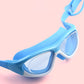 Blue Bordered White Anti-Fog UV Protection Leakproof Design Swim Goggles for Kids, 5Years - 10Years - Little Surprise Box