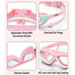Pink Mint white border, Anti-Fog UV Protection Leakproof Design Swim Goggles for Kids, 5Years - 10Years - Little Surprise Box