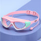 Pink Mint white border, Anti-Fog UV Protection Leakproof Design Swim Goggles for Kids, 5Years - 10Years - Little Surprise Box