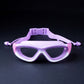 White Bordered Purple Anti-Fog UV Protection Leakproof Design Swim Goggles for Kids, 5Years - 10Years - Little Surprise Box
