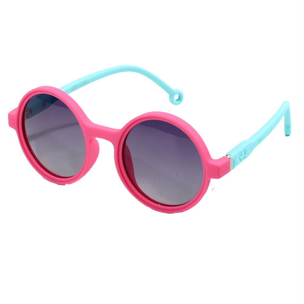 Pink Frame with Teal Arms, Anti Ultraviolet Girls Sunglasses for Toddlers with Hardcase Storage - Little Surprise Box