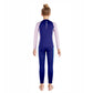 Dive 2-Piece Navy & Purple Front-Zip Jacket with Full Length Pants, 2.5mm Neoprene Kids Swimsuit with Free Washbag - Little