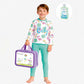 2 Pcs Mint Green Dino Top & Leggings Set, Kids Swimwear with Free Wash Bag & Free Swim Detergent - Little Surprise Box