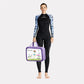 Full-Length Black & Blue Tropical Leaf Printed Teens and Adults Swimwear in UPF 50+ with Free Washbag - Little Surprise Box