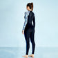 Full-Length Black & Blue Tropical Leaf Printed Teens and Adults Swimwear in UPF 50+ with Free Washbag - Little Surprise Box