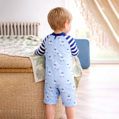 Blue Lhama, Toddlers & Kids Swimwear with Free Wash Bag & Free Swim Detergent - Little Surprise Box