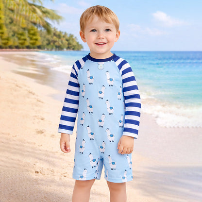Blue Lhama, Toddlers & Kids Swimwear with Free Wash Bag & Free Swim Detergent - Little Surprise Box