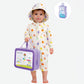 Beige Fruit Emoji, Toddlers & Kids Swimwear with matching Hat, Free Wash Bag & Free Swim Detergent - Little Surprise Box