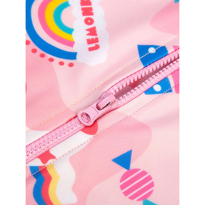 Pink Fruits and Rainbow Kids Swimwear UPF 50+ with matching Swim Cap & Free Washbag - Little Surprise Box