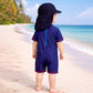 Jawws Shark, Toddlers & Kids Swimwear with long Cap Free Wash Bag & Free Swim Detergent - Little Surprise Box