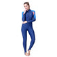 Full Length Navy Blue Stirrup Foot Loop, Teens and Womens Swimwear in UPF 50+ with Free Washbag - Little Surprise Box