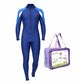 Full-Length Navy Blue Hood & Stirrup Foot Loop, Teens and Mens Swimwear in UPF 50+ with Free Washbag - Little Surprise Box