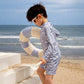 Ocean Dolphins Toddlers & Kids Swimwear with matching Swim Cap, plus Free Wash Bag & Free Swim Detergent - Little Surprise