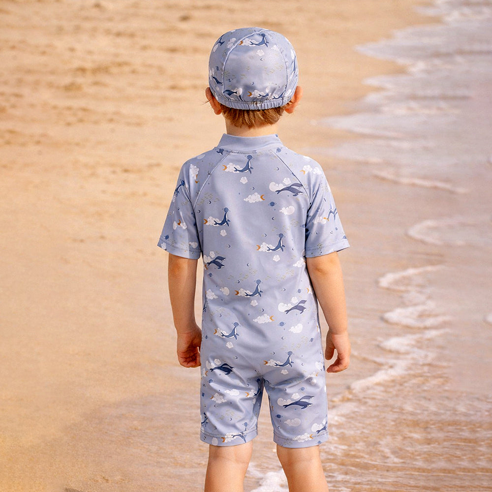 Ocean Dolphins Toddlers & Kids Swimwear with matching Swim Cap, plus Free Wash Bag & Free Swim Detergent - Little Surprise