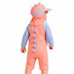 Peach & Blue spiked Dino, Toddlers & Kids Swimwear with long Cap Free Wash Bag & Free Swim Detergent - Little Surprise Box