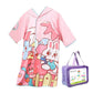 Pink Bunny Lightweight Microfibre Hooded Swim Poncho/ beach coverup towel for Kids with Free Washbag - Little Surprise Box