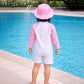 Pink Bunny, Toddlers & Kids Swimwear with matching Hat, Free Wash Bag & Free Swim Detergent - Little Surprise Box