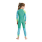 Full Sleeves Kids Swimwear Light Green & Dark Green Transport theme, UPF 50+ with Free Washbag - Little Surprise Box