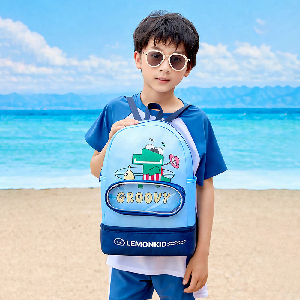 Blue Crocodile Kids Waterproof Swimming Bag/ Beach Bag - Little Surprise Box