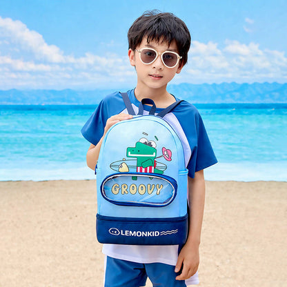Blue Crocodile Kids Waterproof Swimming Bag/ Beach Bag - Little Surprise Box