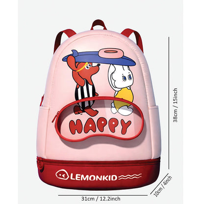 Doggy & Bunny with Surfbaord, Kids Waterproof Swimming Bag/ Beach Bag - Little Surprise Box