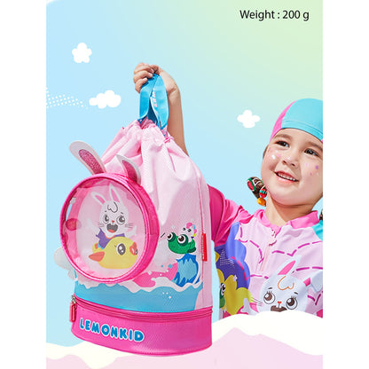 Pink Kids Bunny ears, waterproof Swimming Bag/Beach Bag - Little Surprise Box