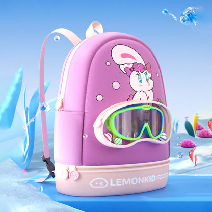 Purple & Pink Bunny Kids Waterproof Swimming Bag/ Beach Bag - Little Surprise Box