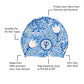 Blue Leaf & Bloom theme Swimming Cap for Kids and Adults, 12 years and above. - Little Surprise Box