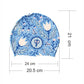 Blue Leaf & Bloom theme Swimming Cap for Kids and Adults, 12 years and above. - Little Surprise Box