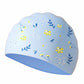 Blue Small Flower Print Swimming Cap for Kids and Adults, 10 years and above. - Little Surprise Box
