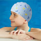 Blue Small Flower Print Swimming Cap for Kids and Adults, 10 years and above. - Little Surprise Box