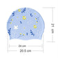 Blue Small Flower Print Swimming Cap for Kids and Adults, 10 years and above. - Little Surprise Box