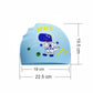 Blue Astro Dino, Silicone Kids Swim Cap, 4 years - 10 years - Little Surprise Box