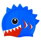 3d Cobalt Blue Red Wrinkle, Silicone Kids Swim Cap, 5 years - 15 years - Little Surprise Box