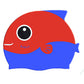 Red Fin Dual Color, Silicone Kids Swim Cap, 5 years -15 years - Little Surprise Box