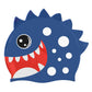 3d White Polka Navy, Silicone Kids Swim Cap, 5 years -15 years - Little Surprise Box