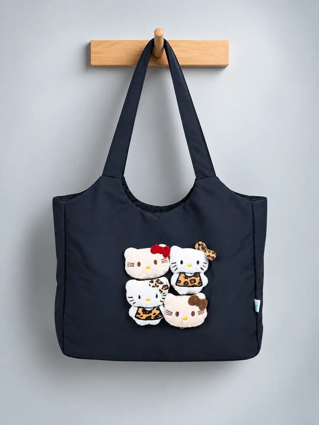 Black 3D Kitties Tote Bag