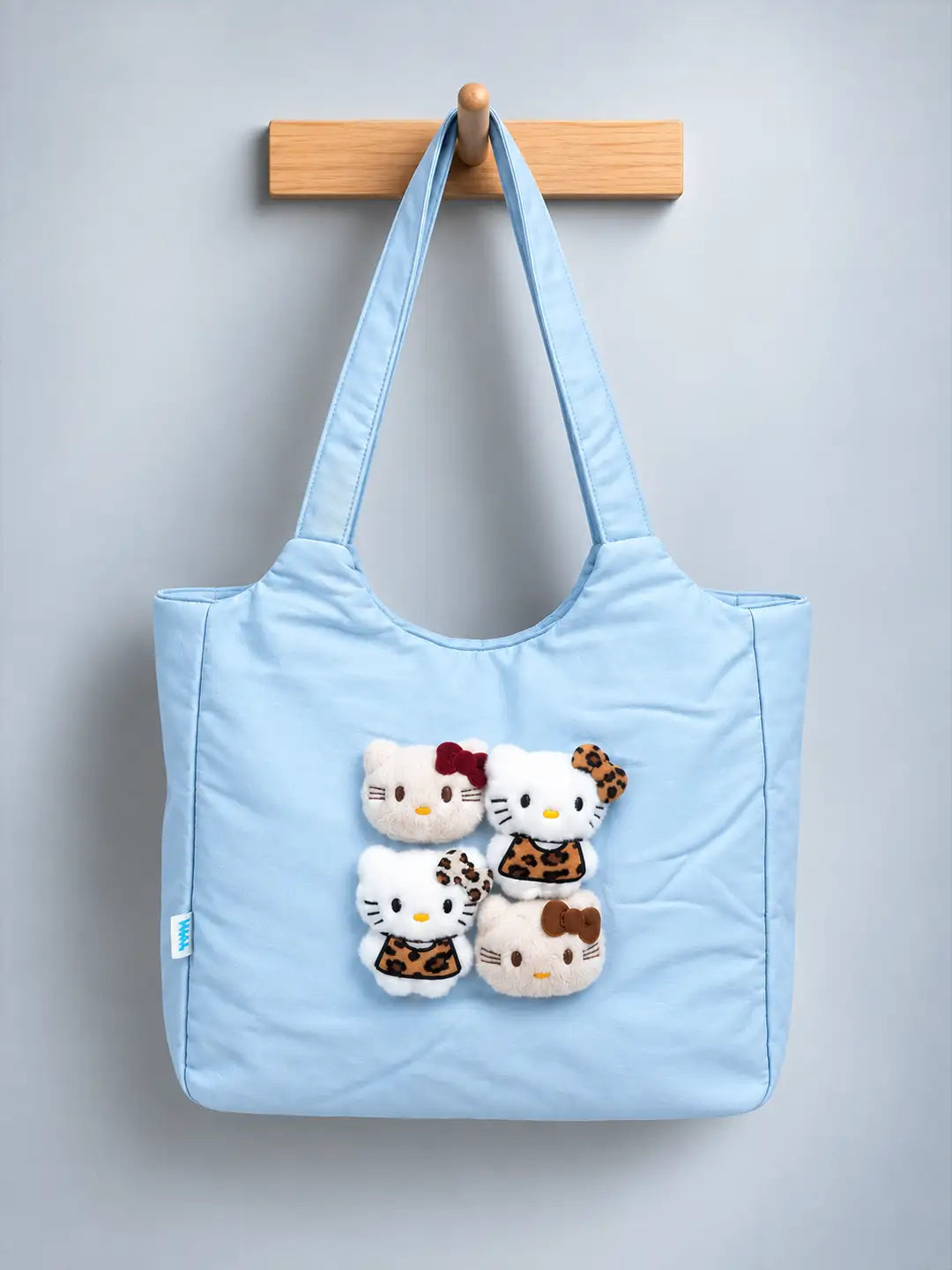 Blue 3D Kitties Tote Bag
