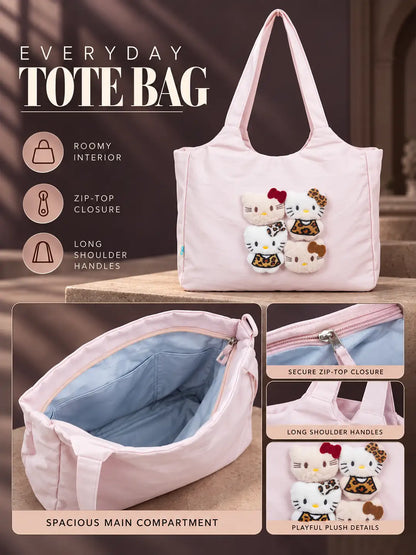 Pink 3D Kitties Tote Bag