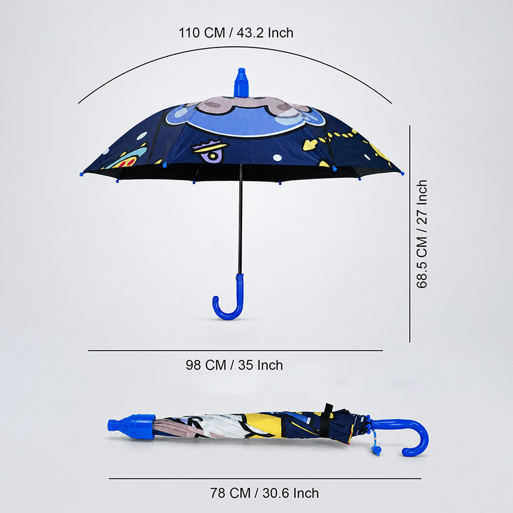 Bear Space with Shutter style cover Kids-Umbrella 6-12Y