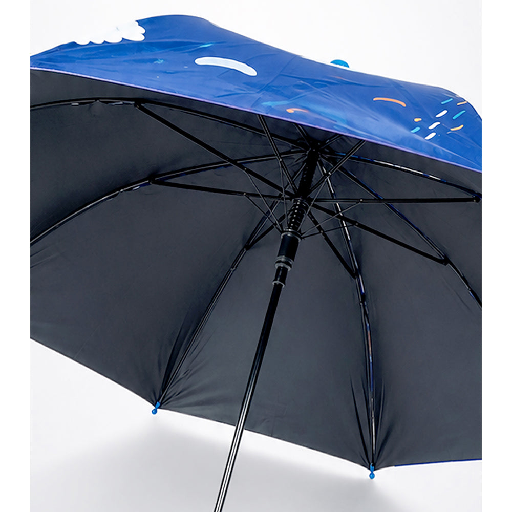Biker Astronaut with Shutter style cover Kids-Umbrella 6-12Y