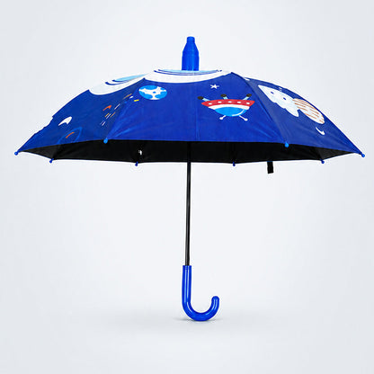 Biker Astronaut with Shutter style cover Kids-Umbrella 6-12Y