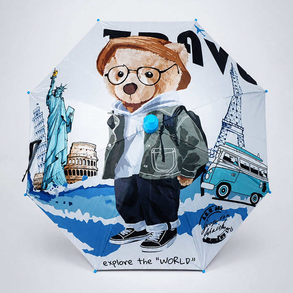 Mr. Tedd with Shutter style cover Kids-Umbrella-6-13Y