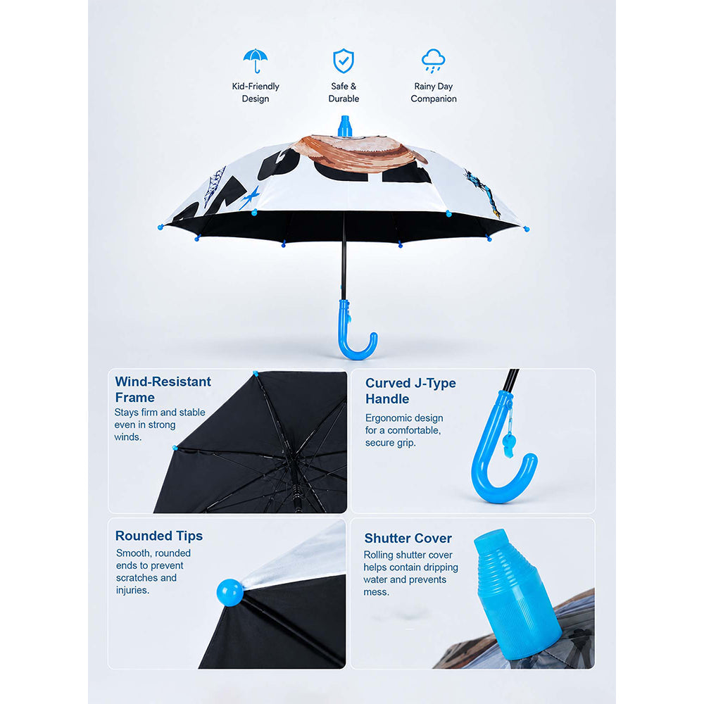 Mr. Tedd with Shutter style cover Kids-Umbrella-6-13Y