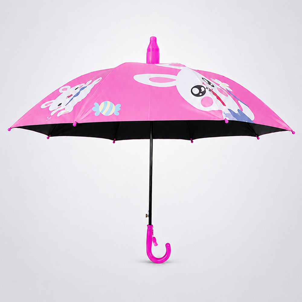 Strawberry Teddy with Shutter style cover Kids-Umbrella - 6-12Y