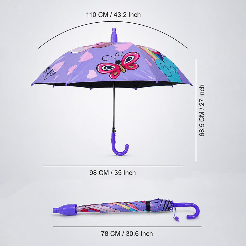 Unicorn Rainbow with Shutter style cover Kids-Umbrella 6-12Y